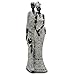 Rockin Statue African Family Figurine Sculpture White Dress Home Decor Standing Family 3 Together Unique Home Decor Sculpture Art Piece 11.5