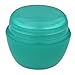 Beauticom 12 Pieces 50G/50ML Teal Color Frosted Container Jars with Inner Liner for Lotion, Toners, Lip Balms, Makeup Samples - BPA Free