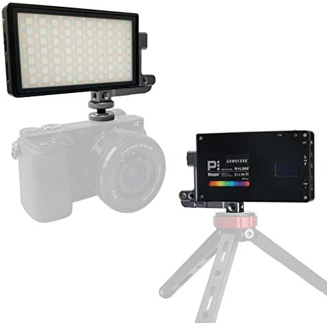 Jialili ANDYCINE Vlogger Boling P1 Portable Handheld RGB Led Video Light 2500K-8500K Bi-Color On Camera Pocket Studio Light with CRI 96 Black