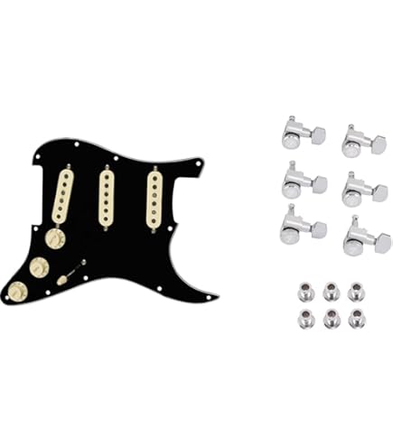 Amazon.com: Fender Pre-Wired Strat Pickguard, Custom Shop Fat 50's
