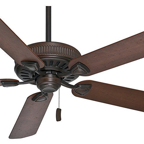 Casablanca 60 in. Traditional Ceiling Fan in Brushed Cocoa with Dark Walnut Veneer Blades (Certified Refurbished)