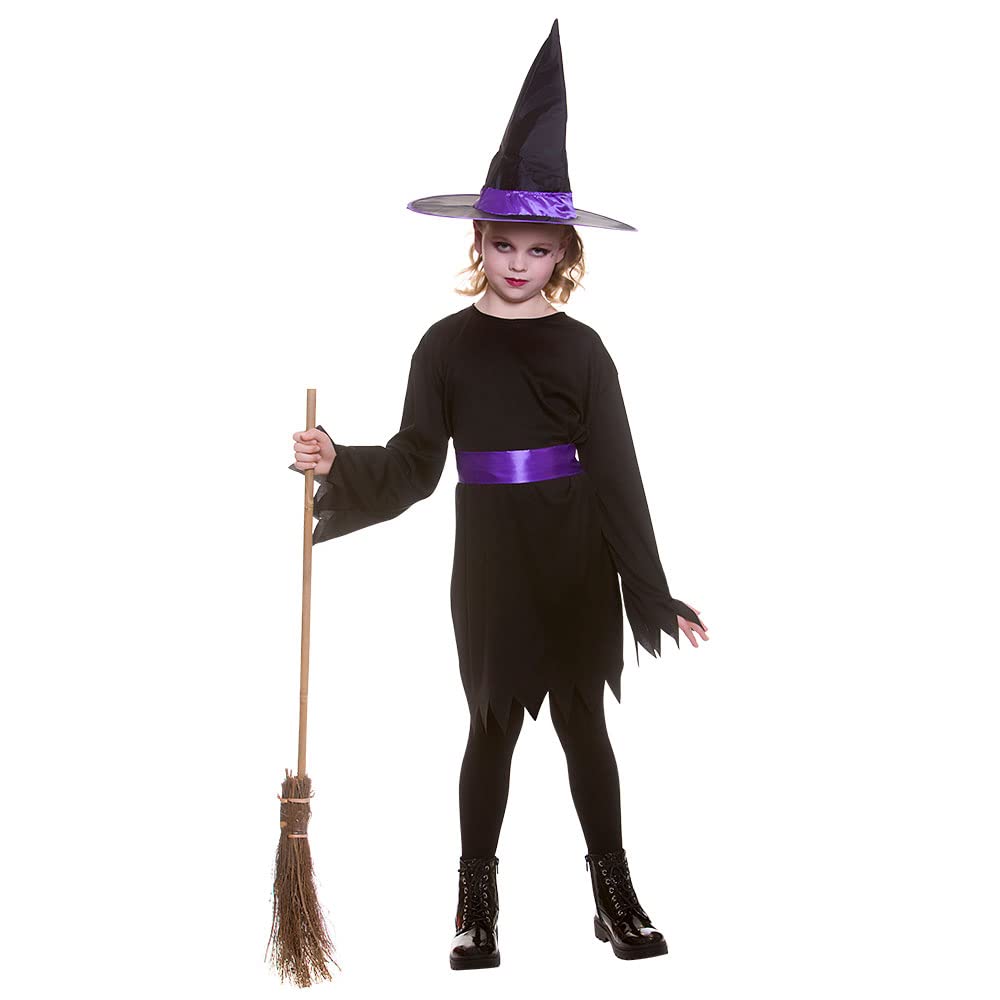 Wicked Costumes Girls Midnight Witch Fancy Dress Costume - Large (8-10 Years)