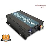 WZRELB High Efficiency 2500W Continuous Power 5KW Surge 12V DC Pure Sine Wave Inverter