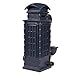 Juvale Piggy Bank Money Box British English Style - Polyresin Vintage Street Telephone Booth DecorMoney Bank Storage Pot, Navy Blue