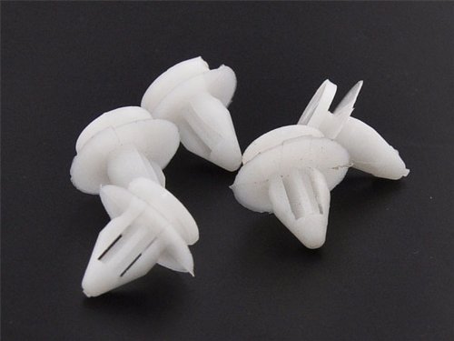 Click Here to See More Images 25 OEM White Push Type Body Clips Fitted for GM and Saturn Vehicles