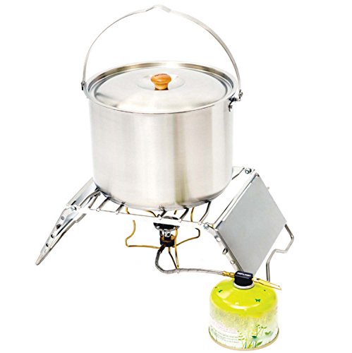 Click Here to See More Images New Korean Style Durable Senior Outdoor Camping Pots Stainless Steel Adjustment Portable Height Folding Wind Barbecue Shelves
