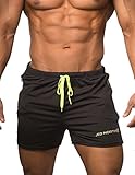Jed North Men's Fitted Shorts Bodybuilding Workout Gym Running Tight Lifting Shorts