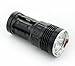 LingsFire® Super Bright 7000LM 7 X CREE XM-L T6 3 Modes Waterproof LED Flashlight Torch Power Source 1 2 3 4 x 18650 Battery For Indoor/Outdoor Activities Like Cmaping, Hiking, Hunting etc.. (Black 7xT6)