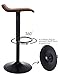SUPERJARE Bar Stools Set of 2-360° Swivel Barstools, Adjustable Height Bar Chairs, Rustic Counter Height Chairs for Pub Kitchen, Retro Brown