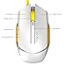 James Donkey 112 Gaming Mouse 2000 DPI with 6 Buttons LED Light 8 Million Click Switch USB Wired Game Mice for Windows Mac Laptop PC – Whitethumb 1