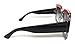 My Shades(TM) - Designer Inspired Oversize Glitter Sparkle Square Frame Sunglasses (Glitter Red, Black, Emerald/Grey Gradient)
