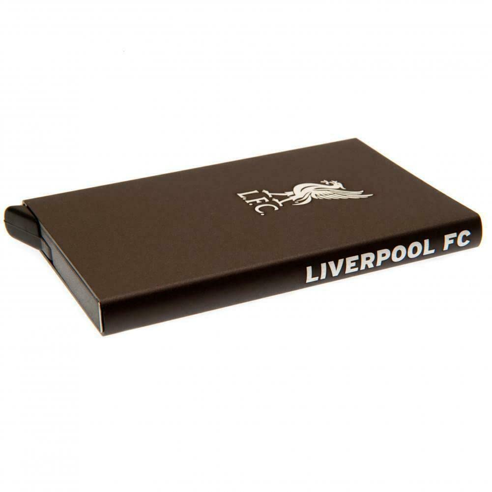 EPL Liverpool RFID Anti Fraud Aluminium Card Case, Black, 4 Inches