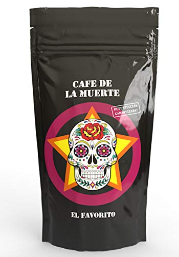 Cafe de la muerte | Espresso | Starker Kaffee Starkes Design | El Favorito | Ganze Kaffeebohnen in Trommel geröstet…