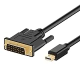 Rankie Mini DisplayPort (Mini DP) to DVI Cable, Thunderbolt Port Compatible, Gold Plated, 6 Feet