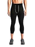 ETAOLINE Men's 3/4 Compression Base Layer Tights Pants Running Leggings