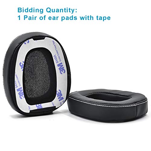 Defean 1 Pairs Black Ear Pads Cushion with Tape for Skullcandy Crusher Over Ear Wired Built-in Amplifier and Mic Headphone - Thumbnail 3
