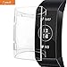 SPGuard TPU Screen Protector Compatible with Fitbit Charge 3 Soft Silicone Case, All-Around Protective HD Clear Ultra-Thin Waterproof Cover for Fitbit Charge 3/Charge 3 SE Smartwatch (Clear, 2 Pack)