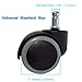 Office Chair Caster Wheel Replacement Universal Standard Size 11mm Stem Diameter X 22mm Stem Length (7/16