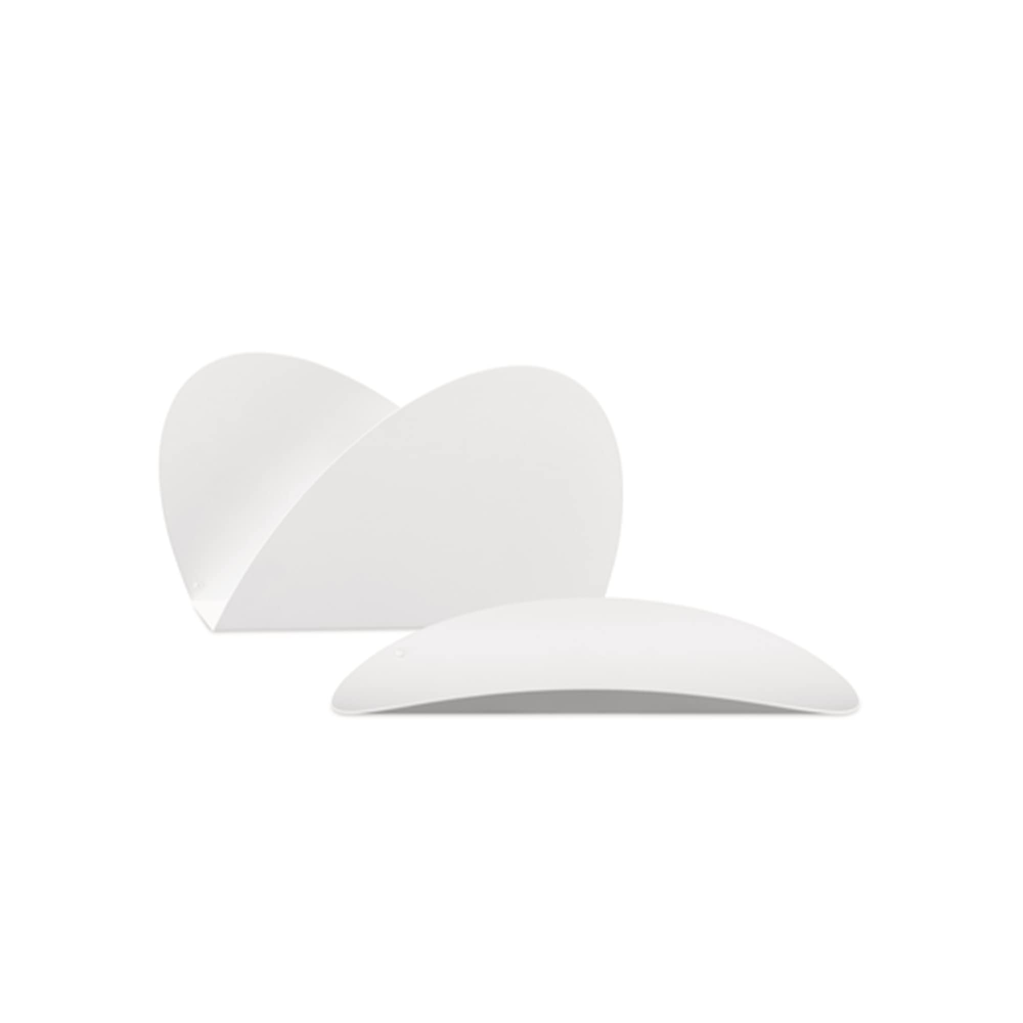 Alessi ABI09S W Ellipse Set of two containers in steel coloured with epoxy resin, super white