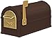 Salsbury Industries 4855E-BZG Rural Mailbox, Bronze/Gold Eagle