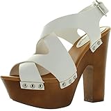 Breckelles Renee-23 Chunky High Heel Platform Sandals