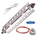 Siwdoy WR51X10055 Defrost Heater, WR55X10025 Temperature Sensor and WR50X10068 Defrost Thermostat Compatible with General Electric Hotpoint Refrigerators Replaces WR51X10030 AP3183311