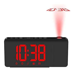 Despertador Proyector Pilas Reloj Digital Reloj De Alarma Con ...