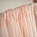 Tableclothsfactory 10FT Fire Retardant Blush Sheer Voil Curtain Panel Backdrop - Premium Collection