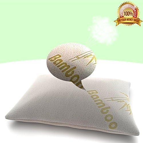 Bamboo Shredded Memory Foam Soft Pillow, Perfect Firm Orthopaedic Comfort To Head, Relieves Neck Pain, Snoring, Migraines by RYN Home