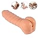 RONSHIN Adult Toys-Double Function Soft Realistic Dildo with Vibrator Mini Ass Anal Pocket Pussy + Hollow Penis Sleeve Vibrating Male Masturbators Cup Adult Sex Toys for Couplethumb 1