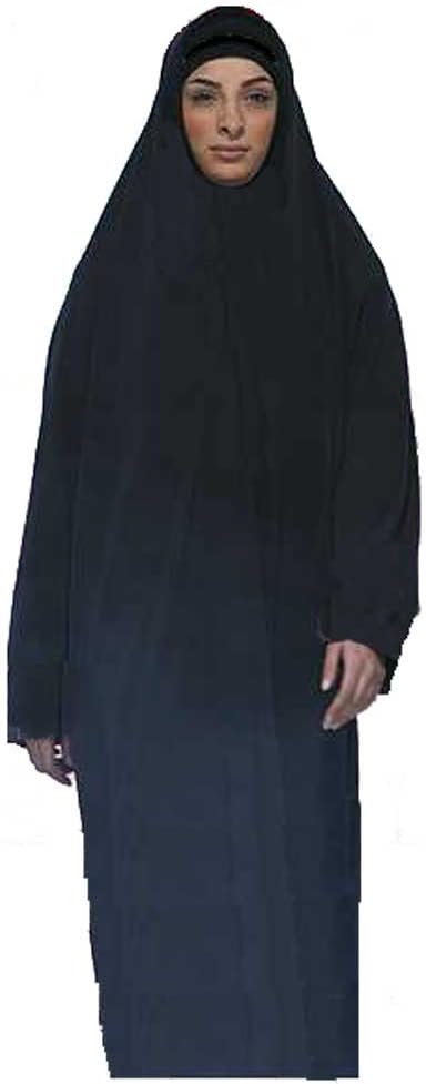 Egypt gift shops Blue Navy Islamic Full Length Overhead Modest Round Khimar Hijab cover KMR00055