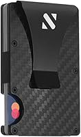 RFID Carbon Fiber Wallets for Men - Minimalist Aluminum Metal Money Clip Wallet
