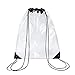 Clear Drawstring Backpack Stadiam Aproved Bag For School, Security Travel, Sports, Waterproof