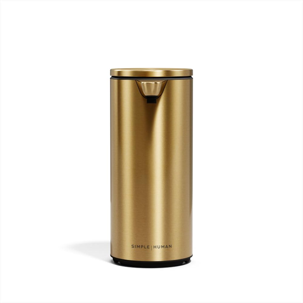 Photo 1 of **INCOMPLETE** simplehuman 9 oz. Touch-Free Automatic Rechargeable Sensor Pump, Brass Stainless Steel, New
