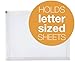 Tops Globe-Weis/Pendaflex Zip Envelope, Letter Size, 5-Pack, Clear (84190GW)