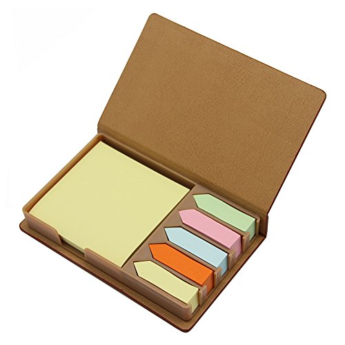 Sticky Notes, 3 x 3 Inches and 5 Small Arrow Self-Stick Notes, Assorted Neon Colors (JY-1508606)