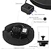 Yinuoday Solar Fountain for Bird Bath, 2.4W Solar Panel Water Pump for Pond Garden Decoration with LED Night Light & 4 Different Spray Pattern Heads
