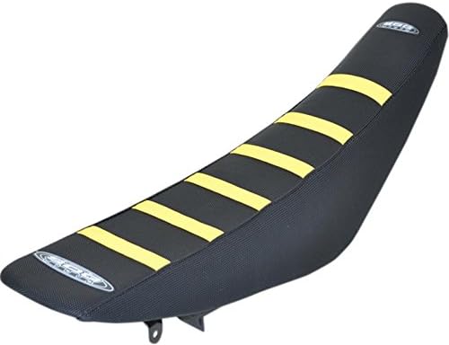 SDG 95925YK 6-Rib Gripper Seat Cover - Black/Yellow Ribs
