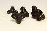Sassy Bears 13mm Black Cat Safety Nose for Bear, Doll, Puppet, Plush Animal and Craft - 10 pack
