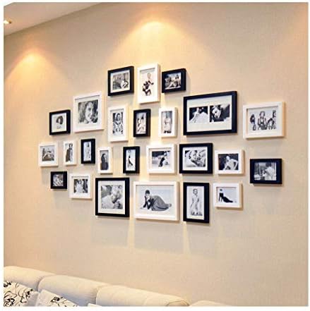 Ljnyfクリスマスの飾り フォトフレーム壁掛け 半額 フォトウォールソリッドウッドリビングルームの背景コンビネーションフォトウォール ホームデコレーション