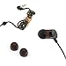 House of Marley, Uplift Wired In-Ear Headphones - 3-Button Control with Microphone on Cable, Noise Isolating, 8mm Dynamic Driver, 3 Ear Tip Sizes, Tangle-Free Braided Cable, EM-JE033-MI Midnight