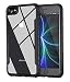 Tesson Ultra Hybrid iPhone 8 Case and iPhone 7 Case, Clear Hybrid Case,Thin Tempered Glass Back Cover and Soft TPU Bumper Frame,Shock-Absorption Bumper Cover, Anti-Scratch HD Clear Backr-Black primary