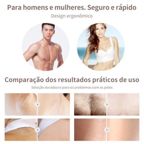 Depilador e Rejuvenescedor a Laser Permanente Luz Pulsada Lescolton T-009i