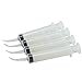 Fencia 4pcs Disposable Dental Irrigation Syringe Hand Pet Feeding Syringe for Birds Dogs with Curved Tip 12CC (10 ml Capacity)