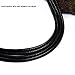 Miraculous Garden 2.5mm Braided Black Leather Cord Rope Chain Necklace with Stainless...