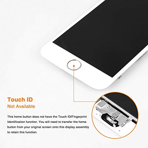 Compatible with iPhone 6s Screen Replacement White, LCD Display & Touch Digitizer Assembly with Proximity Sensor, Front Camera, Ear Speaker, Screen Protector and Repair Tool Kit (iPhone 6s White)