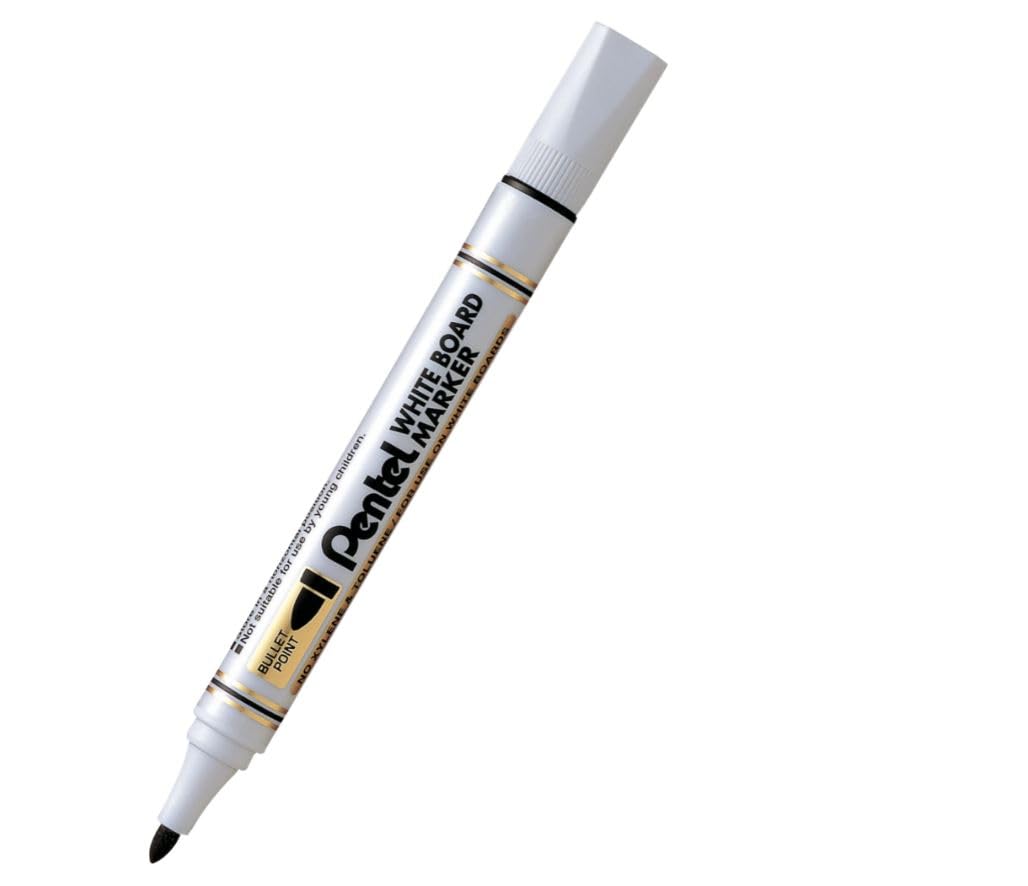 Pentel 4.2mm Bullet Tip White Board Marker - Black