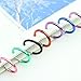 5 Pair Punk Goth Clip On Fake Hoop Nose Lip Ear Ring Stud Earrings Piercing Earclip