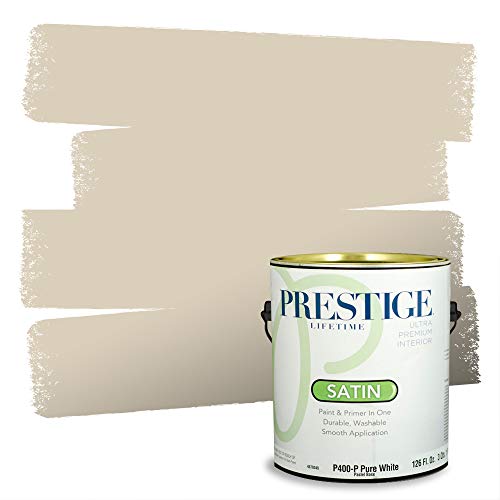 PRESTIGE Paints Interior Paint and Primer In One, 1-Gallon, Satin, Comparable M…