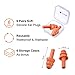 Lakayee Reusable Silicone Ear Plugs, 6 Pairs Waterproof Noise Reduction Earplugs Sound Canceling Ear Plugs for Sleeping Snoring Swimming Shooting Hunting Traveling Concerts Musicians with Carry Cases